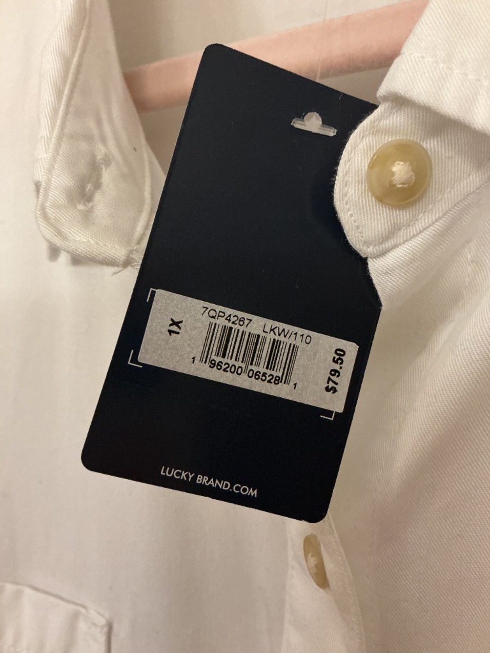 NWT Lucky Brand White Blouse 1X - Picture 4 of 6